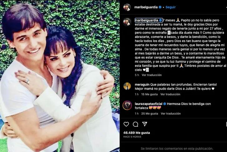 Así recordó Maribel Guardia a su hijo