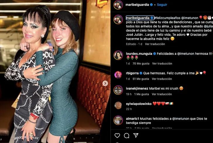 Así felicitó Maribel Guardia a Imelda Garza&nbsp;