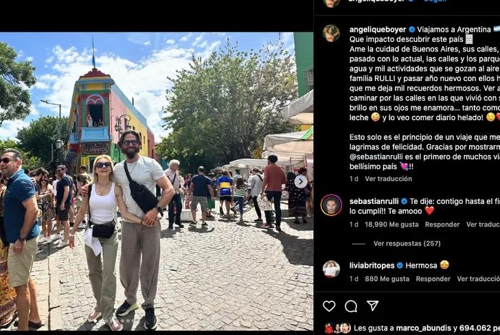 Así presumió sus vacaciones Angelique Boyer&nbsp;