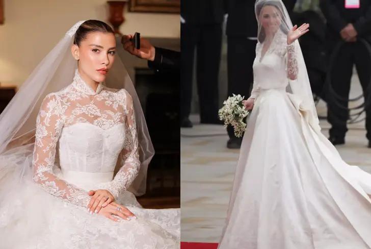 El vestido de Michelle Salas que estuvo inspirado en el de Kate Middleton