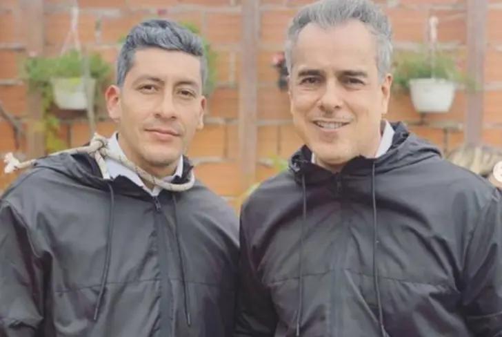 Jorge Enrique Abello y su doble&nbsp;