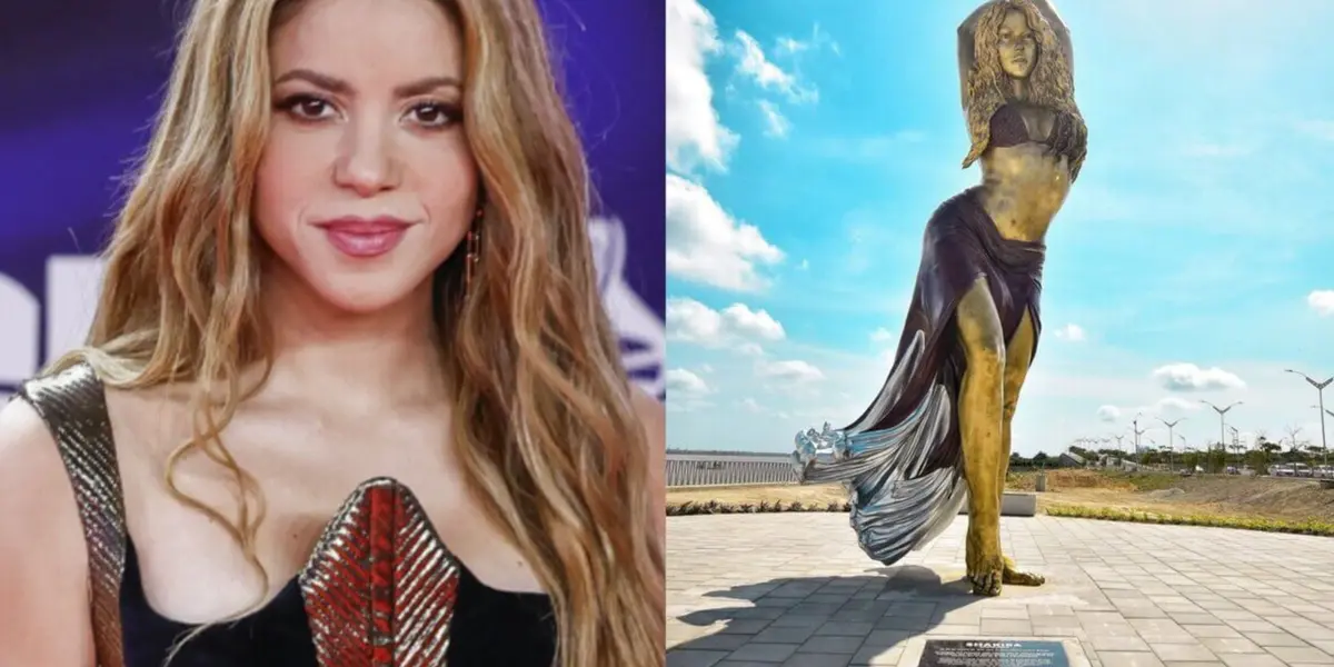 Shakira y la impresionante estatua en Barranquilla 