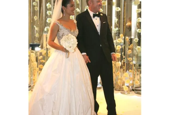 Salma Hayek en su boda