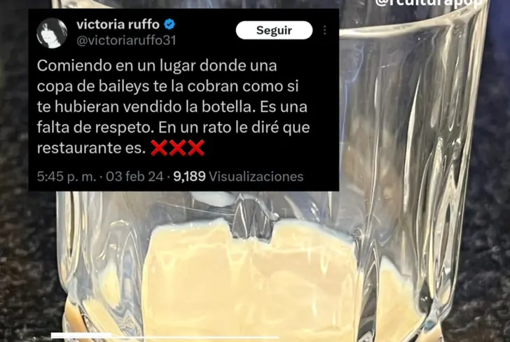 Así se quejó Victoria Ruffo en redes sociales&nbsp;