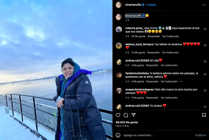 Victoria Ruffo así presumió sus vacaciones en Noruega&nbsp;