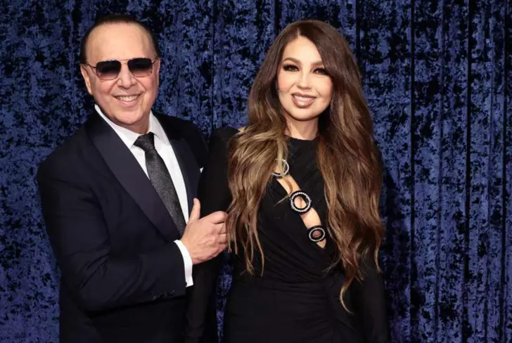 Thalía y Tommy Mottola