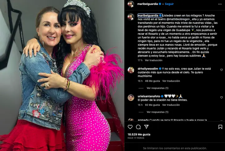 Así confesó el milagro Maribel Guardia&nbsp;