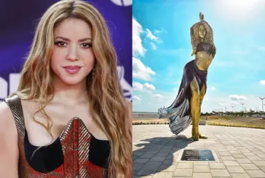 Shakira y la impresionante estatua en Barranquilla 